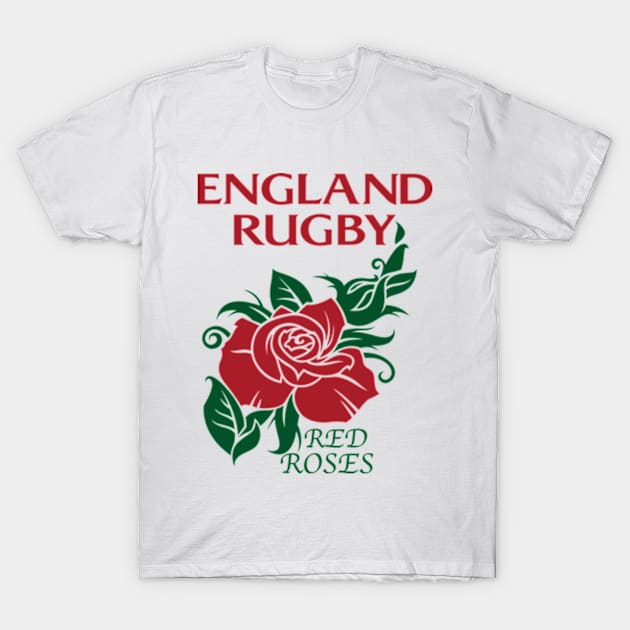 England Women's Rugby Team English Roses T-Shirt by CGD